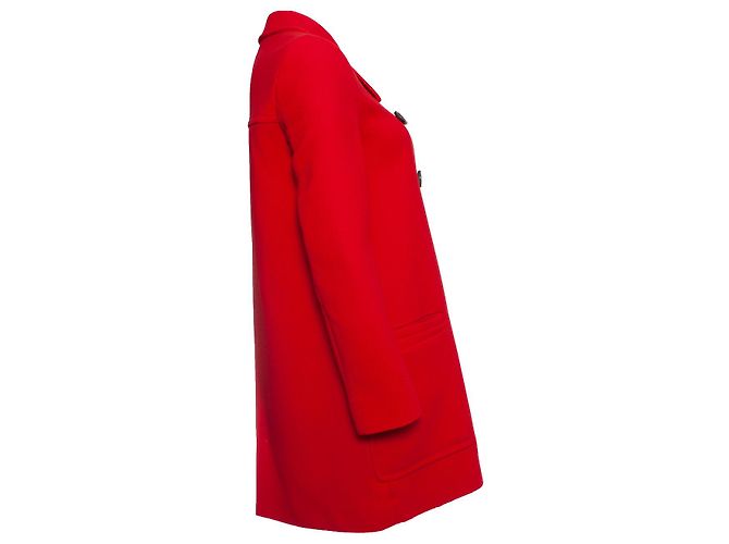 miu miu, Abrigo de lana rojo Roja - vista 3
