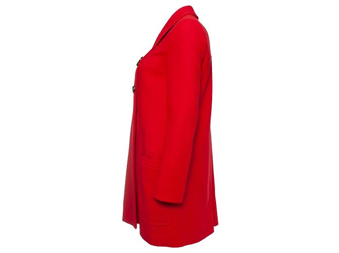 miu miu, Abrigo de lana rojo Roja - vista 4