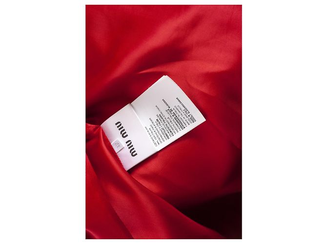 miu miu, Abrigo de lana rojo Roja - vista 5