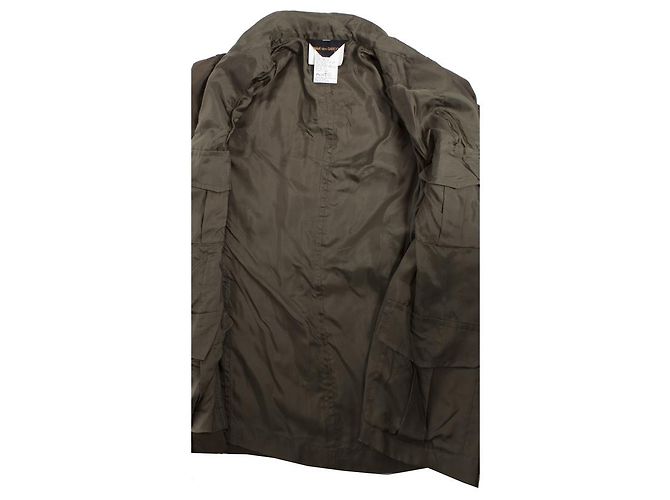 COMME des GARCONS, Grüner Blazer mit Satinbesatz. - Ansicht 5