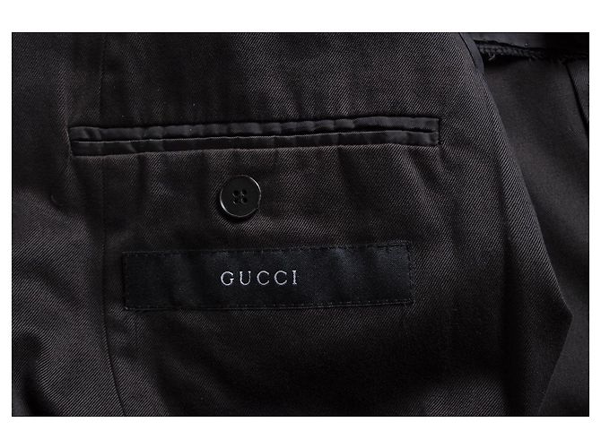 Gucci, Baumwollblazer. Braun Grau - Ansicht 5