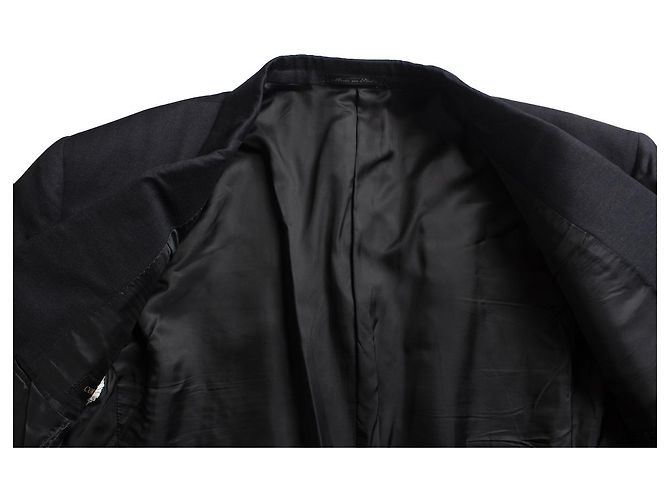corneliani, blazer de lana en gris oscuro - vista 7