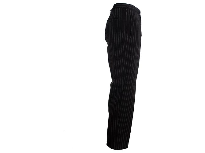 Prada, pantalones negros a rayas. - vista 4