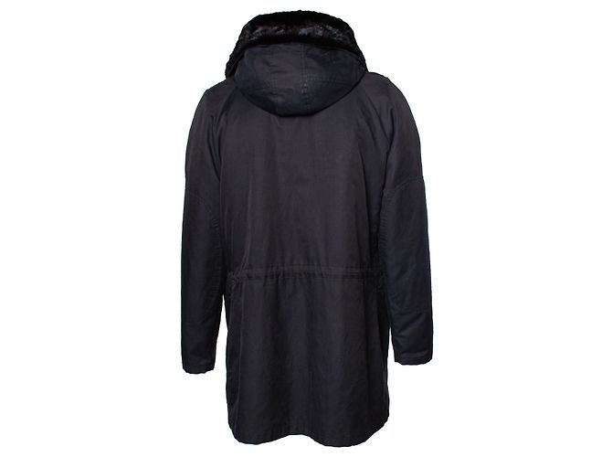 Autre Marque Yves Salomon, Parka foderato in pelliccia Grigio - vista 2