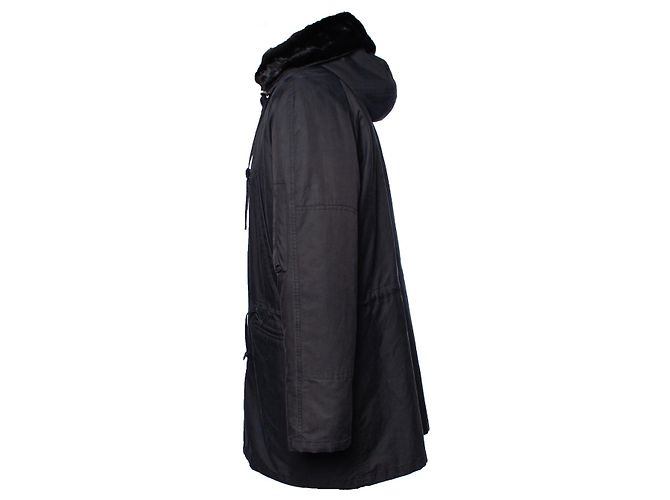 Autre Marque Yves Salomon, Parka foderato in pelliccia Grigio - vista 3