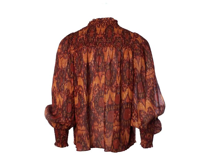 Autre Marque Ulla Johnson, Mehrfarbige Bluse mit Lurex Mehrfarben - Ansicht 2
