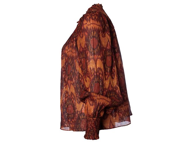 Autre Marque Ulla Johnson, Mehrfarbige Bluse mit Lurex Mehrfarben - Ansicht 3