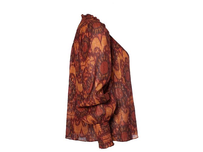 Autre Marque Ulla Johnson, Mehrfarbige Bluse mit Lurex Mehrfarben - Ansicht 4