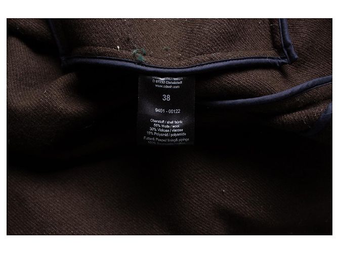 Autre Marque Odeeh, Abrigo cruzado marrón Castaño - vista 5