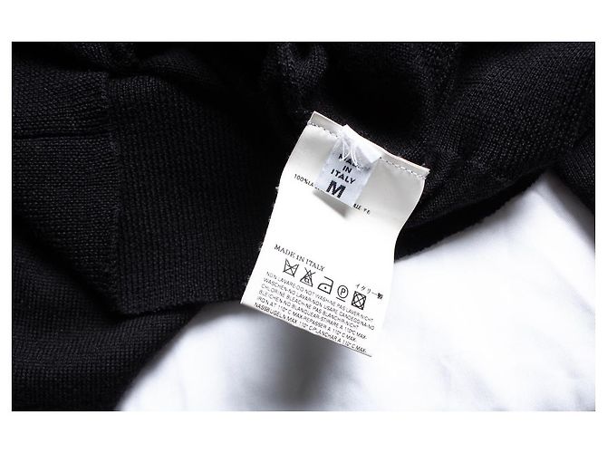 Maison Martin Margiela Maison Margiela, Strickjacke mit silbernen Reißverschlüssen Schwarz - Ansicht 5