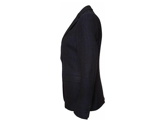 Autre Marque Suistudio, Blauer gewebter Blazer. - Ansicht 4