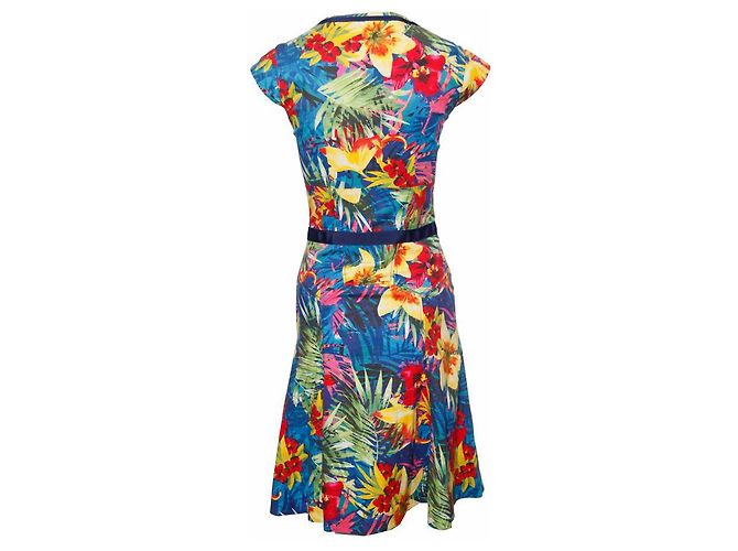 Karen Millen, Vestido con estampado tropical. Multicolor - vista 3