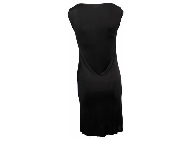gucci, Abito nero con marrone/ornamento d'oro. - vista 3