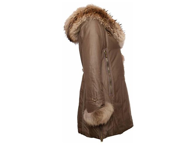 Autre Marque violante, Parka pelo verde oliva - vista 4
