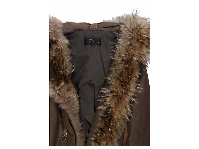 Autre Marque violante, Parka pelo verde oliva - vista 5