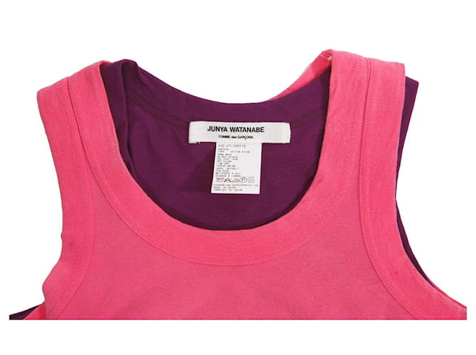 JUNYA WATANABE, canotta annodata foderata Rosa Porpora - vista 5