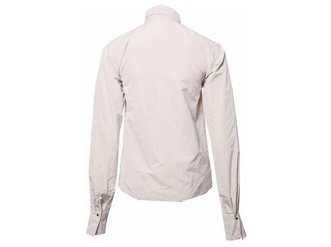LANVIN, Beige Bluse mit Rüschen in Größe 36/XS (Fluss 2007). - Ansicht 4
