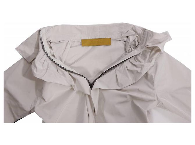LANVIN, Beige Bluse mit Rüschen in Größe 36/XS (Fluss 2007). - Ansicht 6