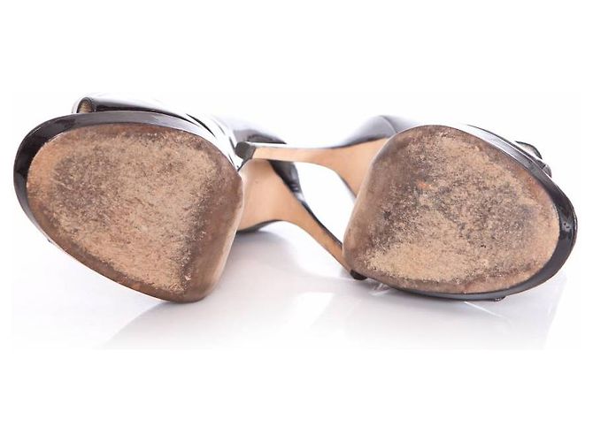 Jimmy Choo, Sandali in vernice nera Nero - vista 6