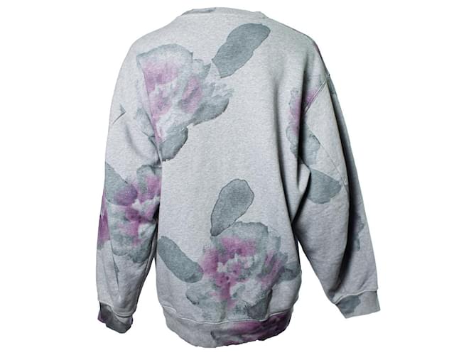 Acne Acné, suéter gris con estampado de rosas - vista 2