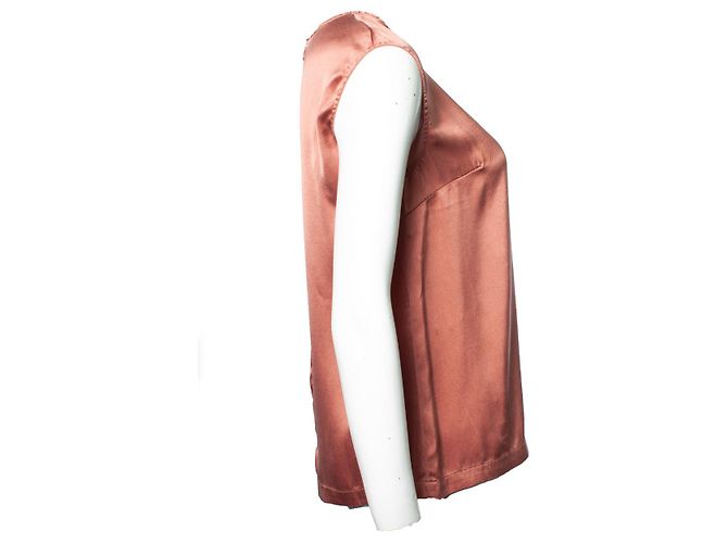 Autre Marque El otro eligió, Top de seda rosa - vista 3