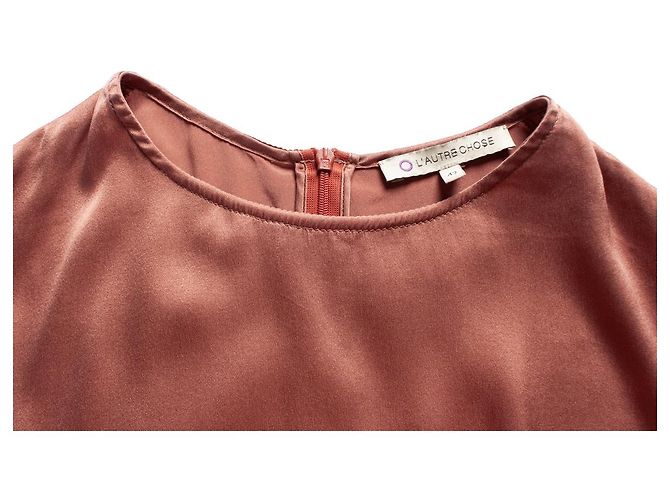 Autre Marque El otro eligió, Top de seda rosa - vista 6
