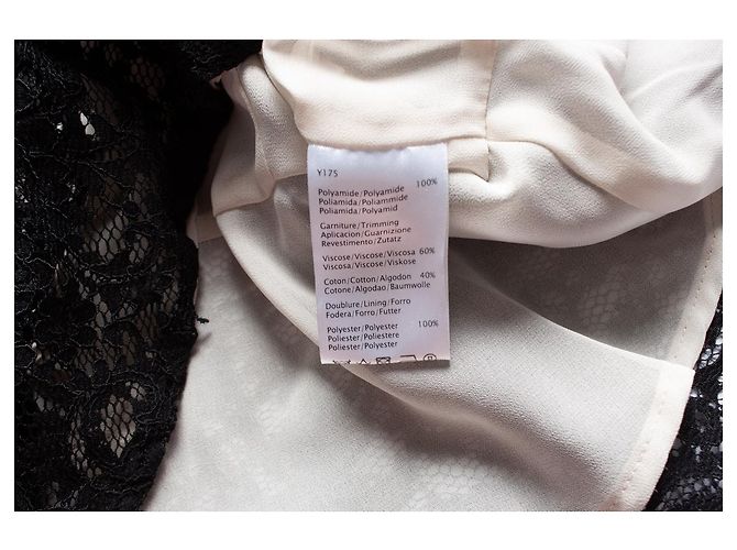 Autre Marque GERARD DAREL, Black lace top with peplum - view 5