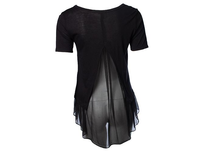 Autre Marque clú, Top negro con espalda transparente. - vista 2