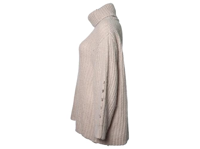 Autre Marque Ba&Sh, Beiger, übergroßer Rollkragenpullover - Ansicht 3