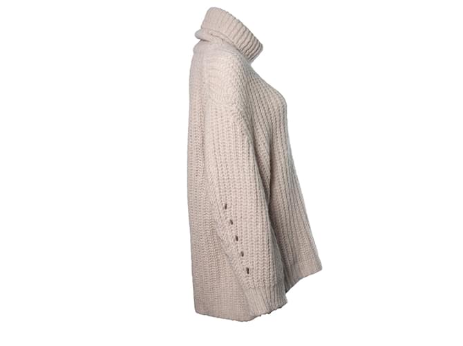 Autre Marque Ba&Sh, Beiger, übergroßer Rollkragenpullover - Ansicht 4