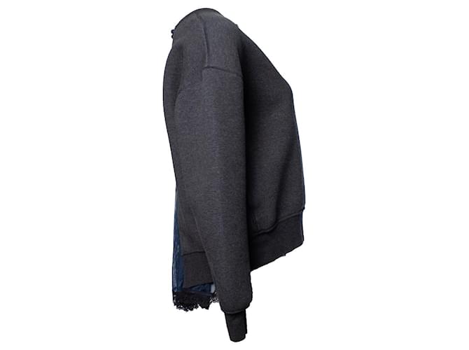 Autre Marque Nike, suéter oversize con encaje Gris - vista 3