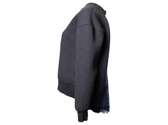 Autre Marque Nike, suéter oversize con encaje Gris - vista 4