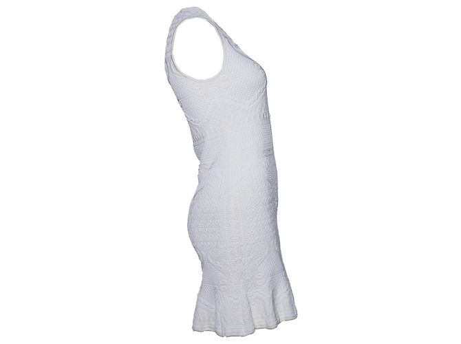 Roberto Cavalli, vestido estructurado blanco - vista 4