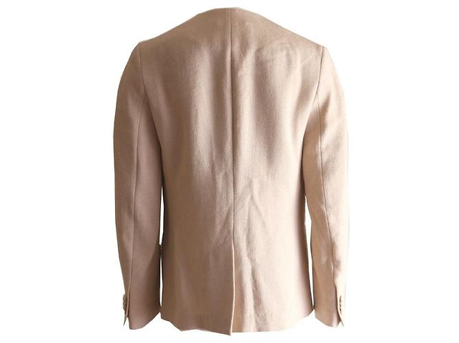 Phillip Lim, Sandfarbener Blazer mit schwarzem Revers 6/S. - Ansicht 3