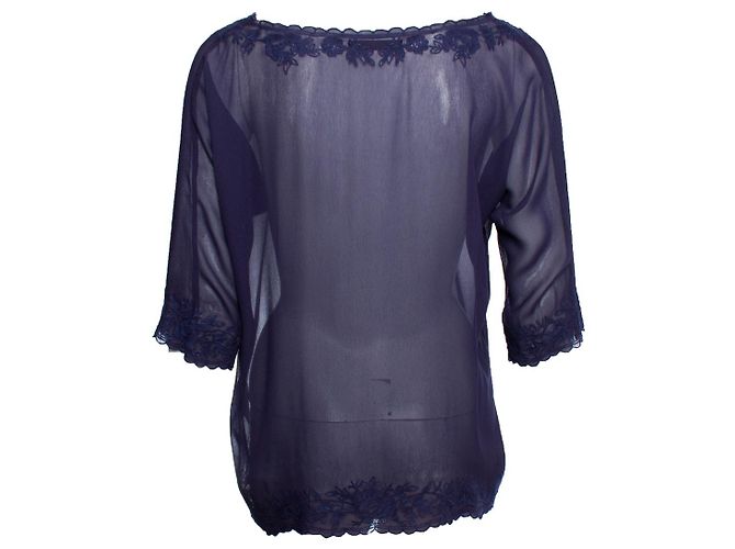 Autre Marque Setenta Sergio Tygon, top con bordado Azul - vista 2