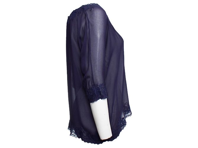 Autre Marque Setenta Sergio Tygon, top con bordado Azul - vista 3