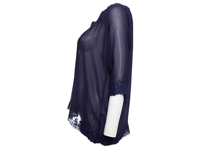 Autre Marque Setenta Sergio Tygon, top con bordado Azul - vista 4