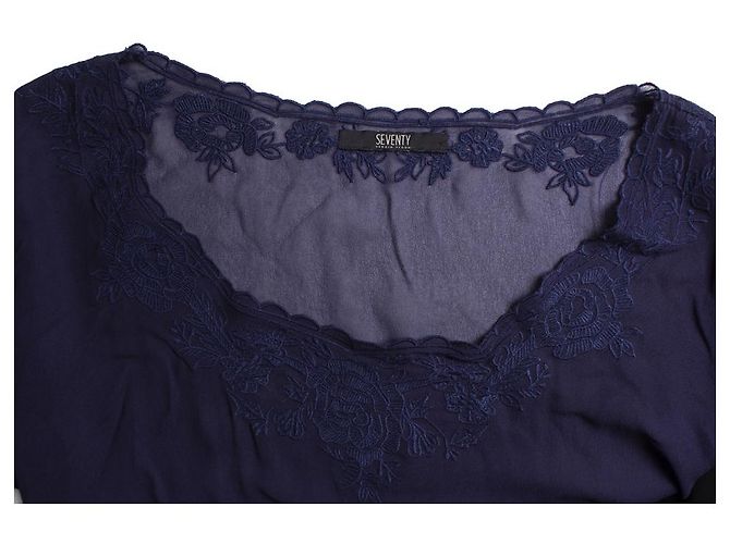 Autre Marque Setenta Sergio Tygon, top con bordado Azul - vista 5