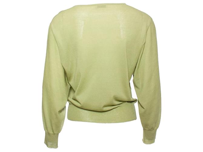 Dries van Noten, Grüne Strickjacke - Ansicht 2