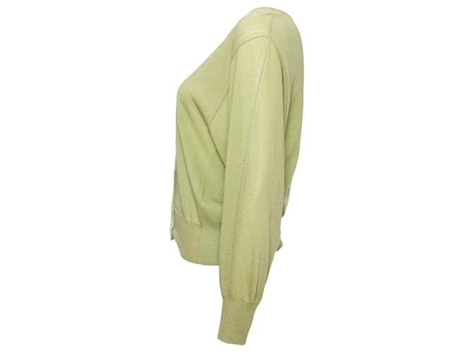Dries van Noten, Grüne Strickjacke - Ansicht 4