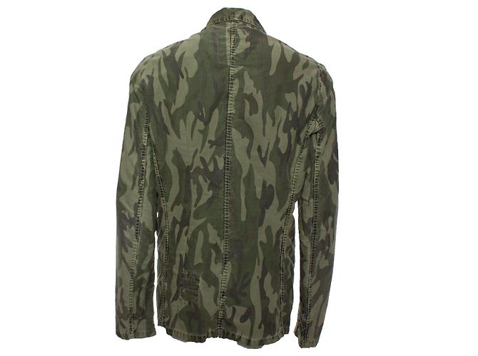 Autre Marque Denham, Jeansjacke mit Army-Print Grün - Ansicht 2