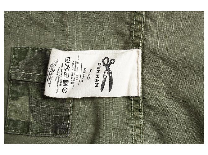 Autre Marque Denham, Jeansjacke mit Army-Print Grün - Ansicht 6