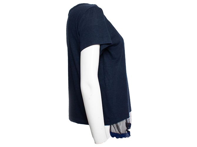Autre Marque Sacai Suerte, camiseta azul con top lencero - vista 3