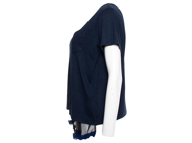Autre Marque Sacai Suerte, camiseta azul con top lencero - vista 4