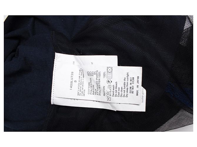 Autre Marque Sacai Suerte, camiseta azul con top lencero - vista 6