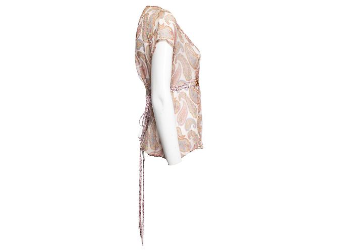 ETRO, Top paisley semitransparente Multicolor - vista 4