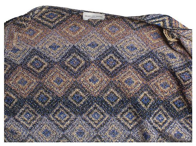 Dries van Noten, Strickjacke aus Lurex Mehrfarben - Ansicht 6