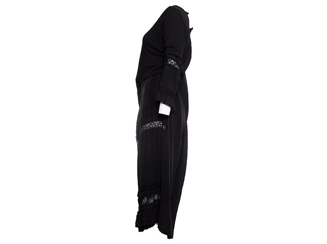 COMME des GARCONS, asymmetrisches Maxikleid Schwarz - Ansicht 3