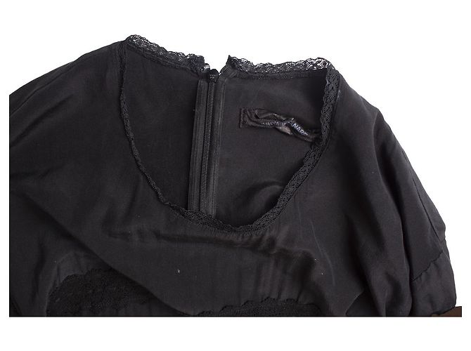COMME des GARCONS, asymmetrisches Maxikleid Schwarz - Ansicht 5
