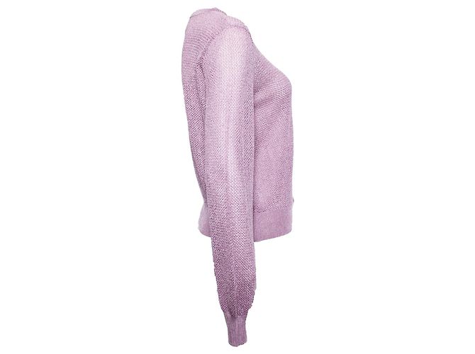 MISSONI, Lila Strickjacke mit Lurex - Ansicht 3